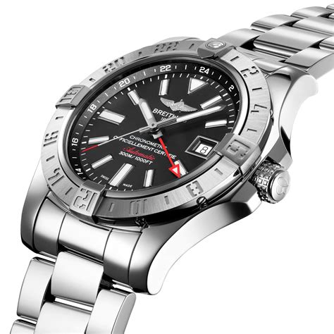 breitling avenger 2 gmt blacksteel